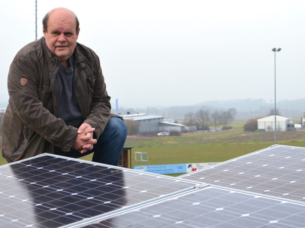 Manfred Hautsch setzt sich für Solarenergie ein